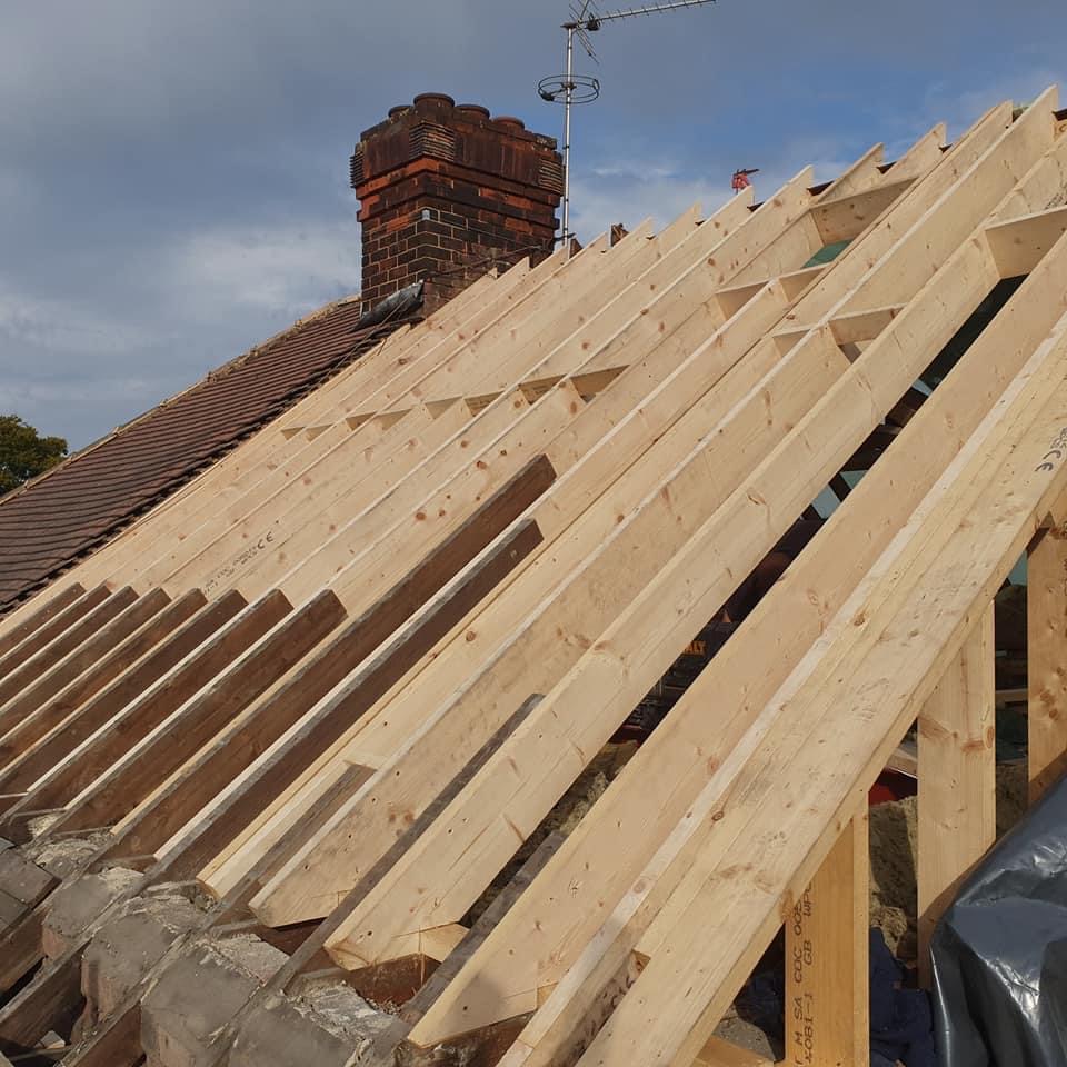 Loft Conversion in the process of being built