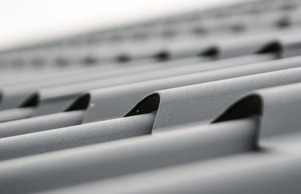 Close up of roof on an extension