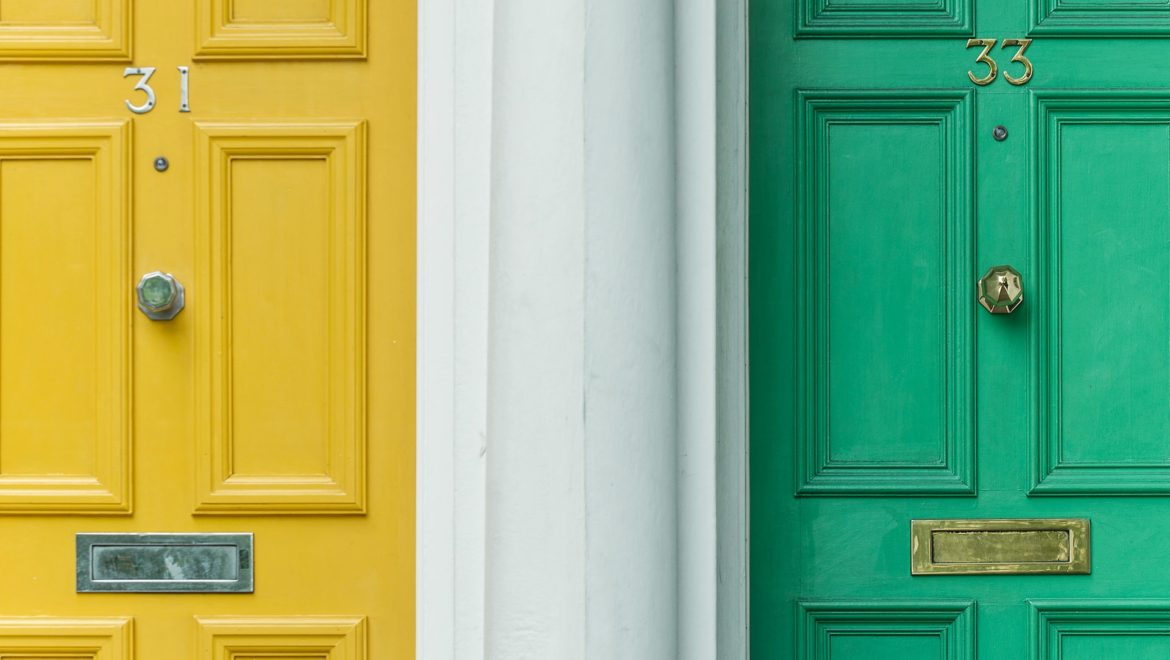 Maisonette front doors